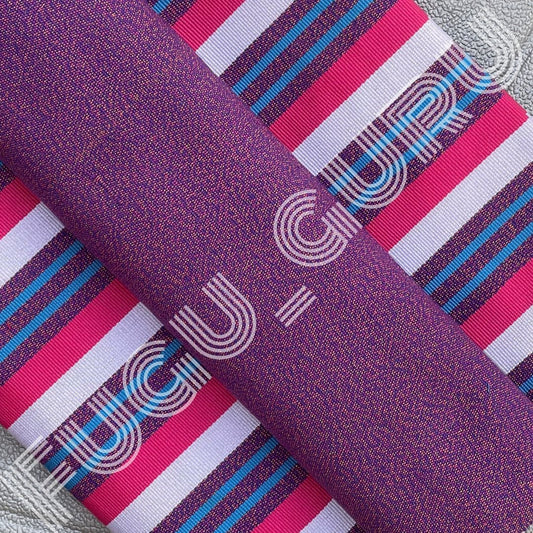 Fugu Guru New Fashion Brand Collection gives highest quality Striped Bonwire Kente Cloth/ FG121