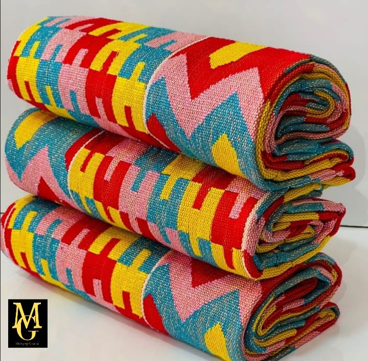 Authentic Hand Weaved Kente Cloth A2573