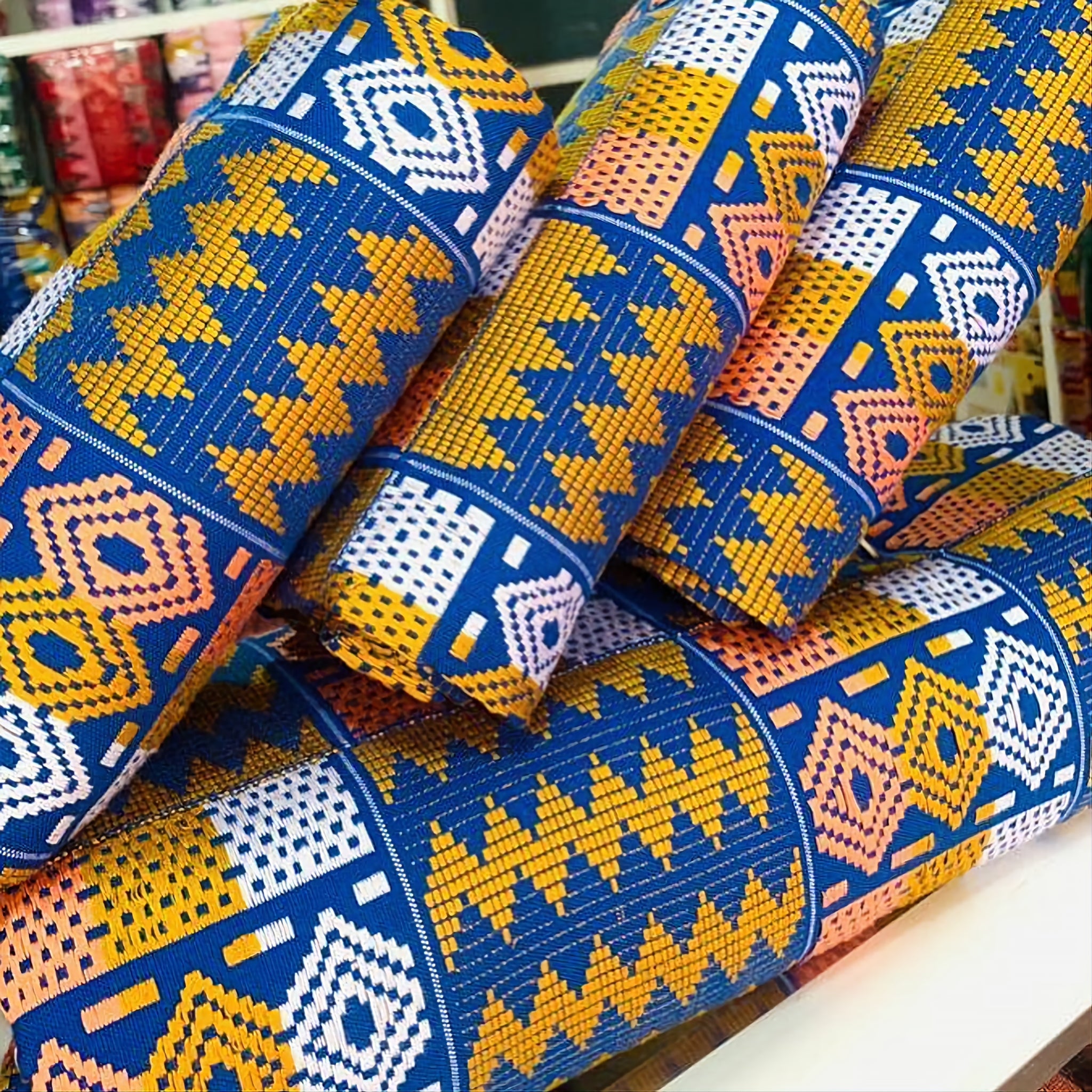 MG Authentic Hand Weaved Kente Cloth A2597