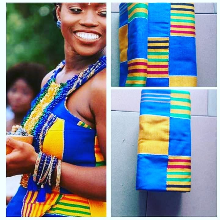 Authentic Hand Weaved Kente Cloth A2309