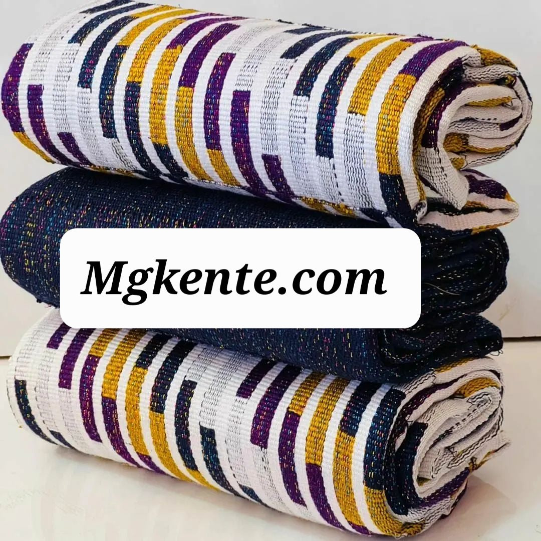 Authentic Hand Weaved Kente Cloth A2473