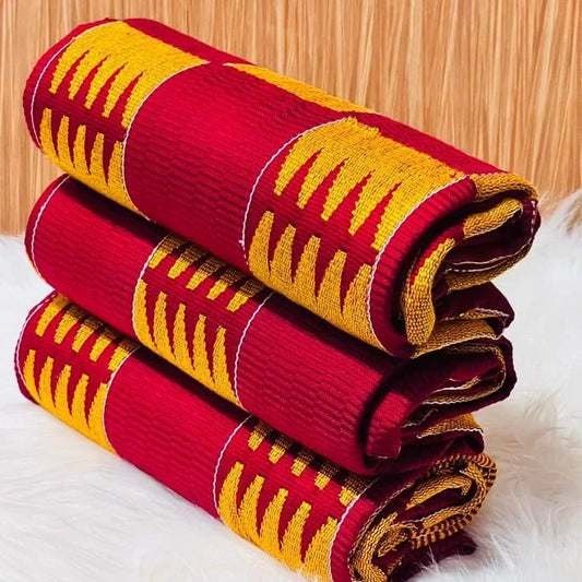 Authentic Hand Weaved Kente Cloth A2591