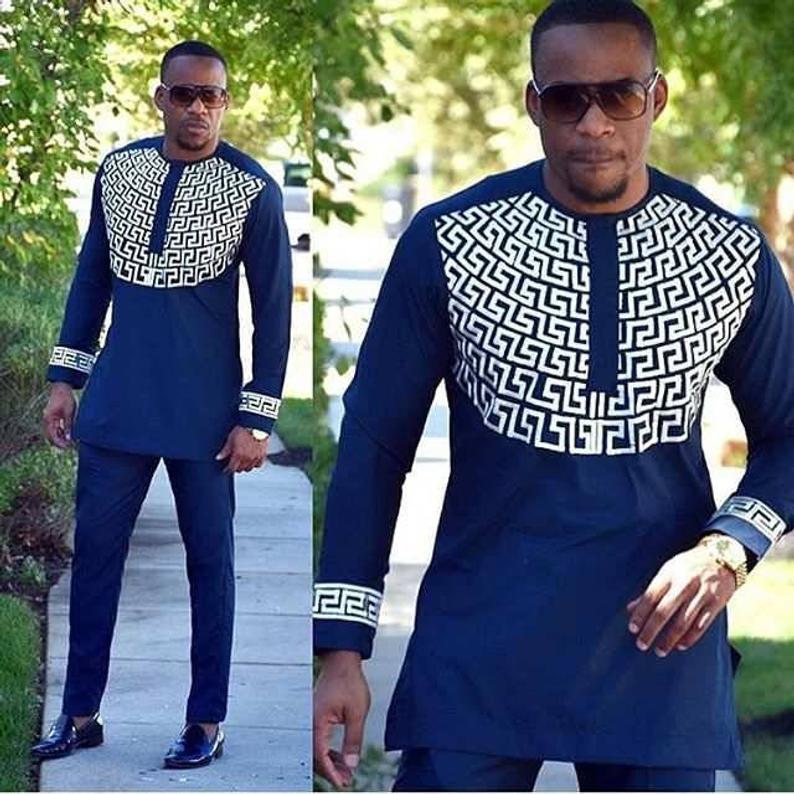 Men's Traditional African Wear/ Dashiki, African Suit