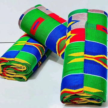 Authentic Hand Weaved Kente Cloth A2505