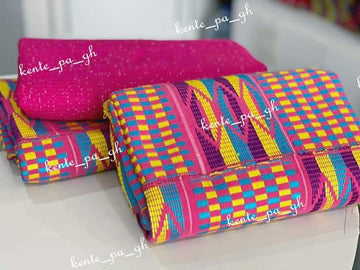 Authentic Hand Weaved Kente Cloth A2273