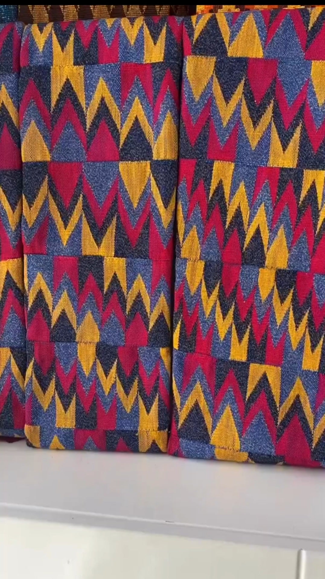 Authentic Hand Weaved Kente Cloth A2562