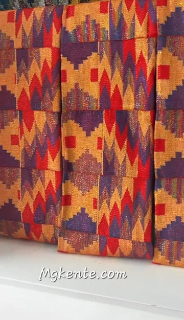 Authentic Hand Weaved Kente Cloth A2543