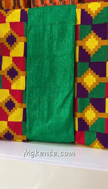 Authentic Hand Weaved Kente Cloth A2616