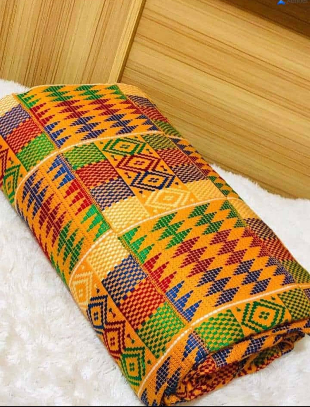 Authentic Hand Weaved Kente Cloth A2539