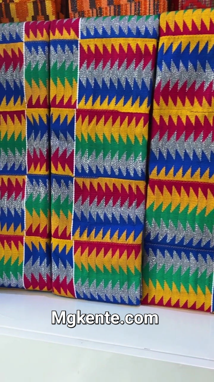 Authentic Hand Weaved Kente Cloth A2619