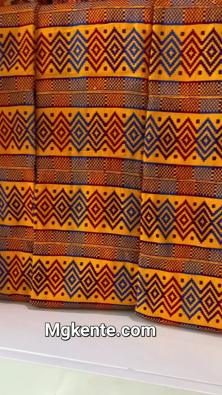 Authentic Hand Weaved Kente Cloth A2618