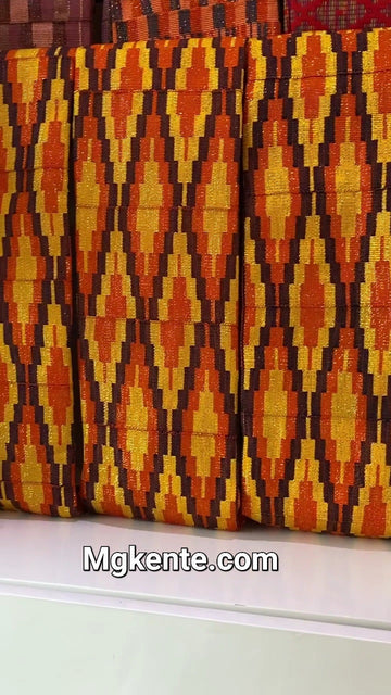 Authentic Hand Weaved Kente Cloth A2610