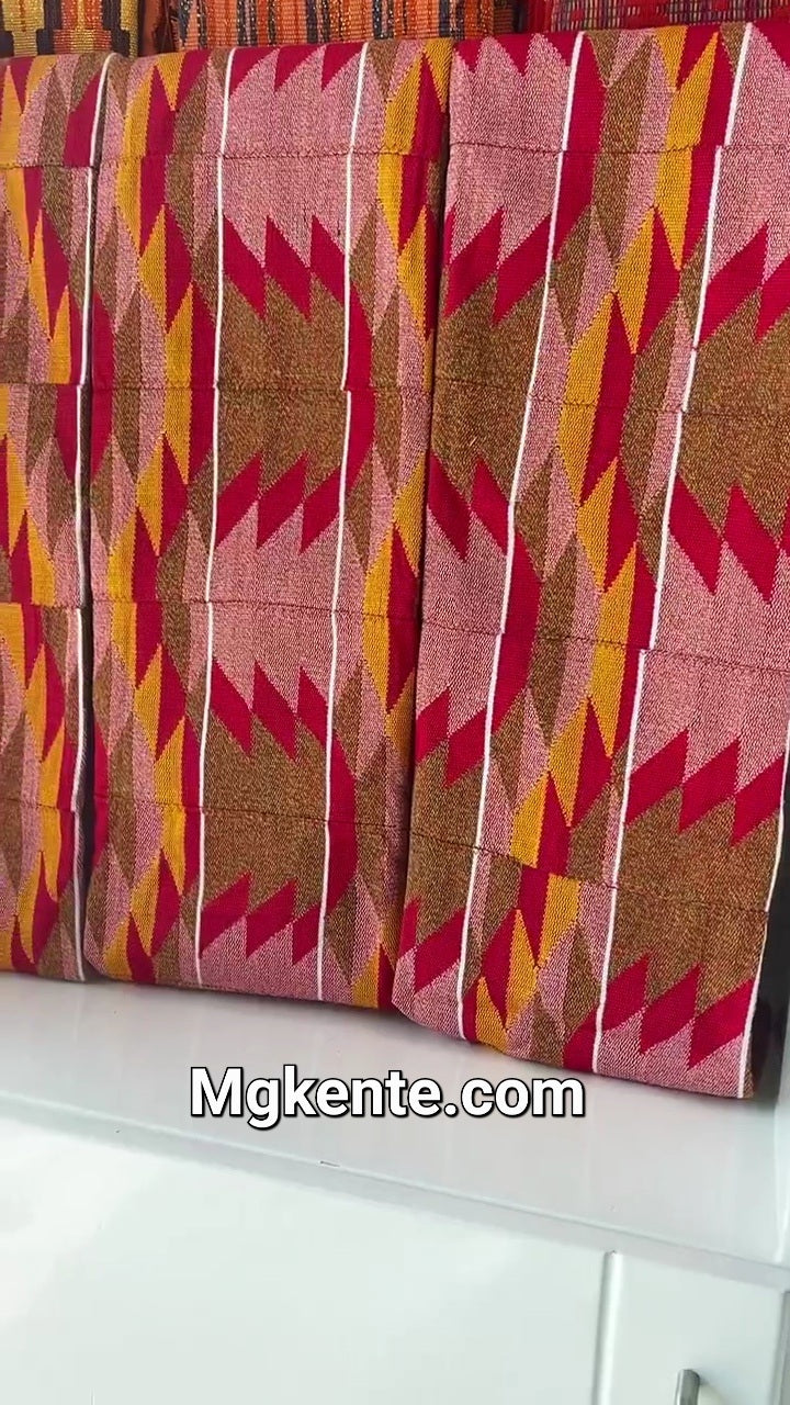 Authentic Hand Weaved Kente Cloth A2602