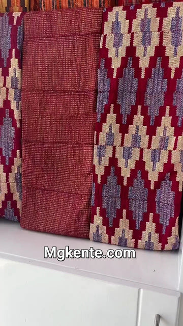 Authentic Hand Weaved Kente Cloth A2599