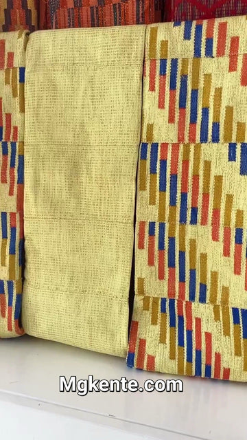 Authentic Hand Weaved Kente Cloth A2598