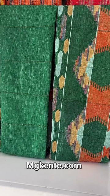Authentic Hand Weaved Kente Cloth A2595