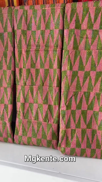 Authentic Hand Weaved Kente Cloth A2571
