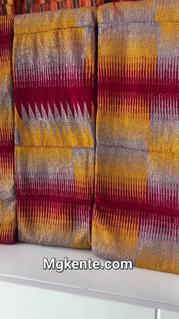 Authentic Hand Weaved Kente Cloth A2568