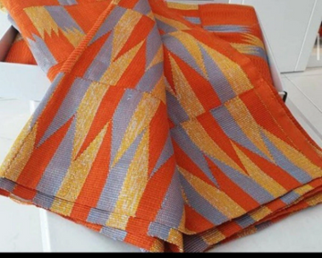 Authentic Hand Weaved Kente Cloth with Shimmering A2498