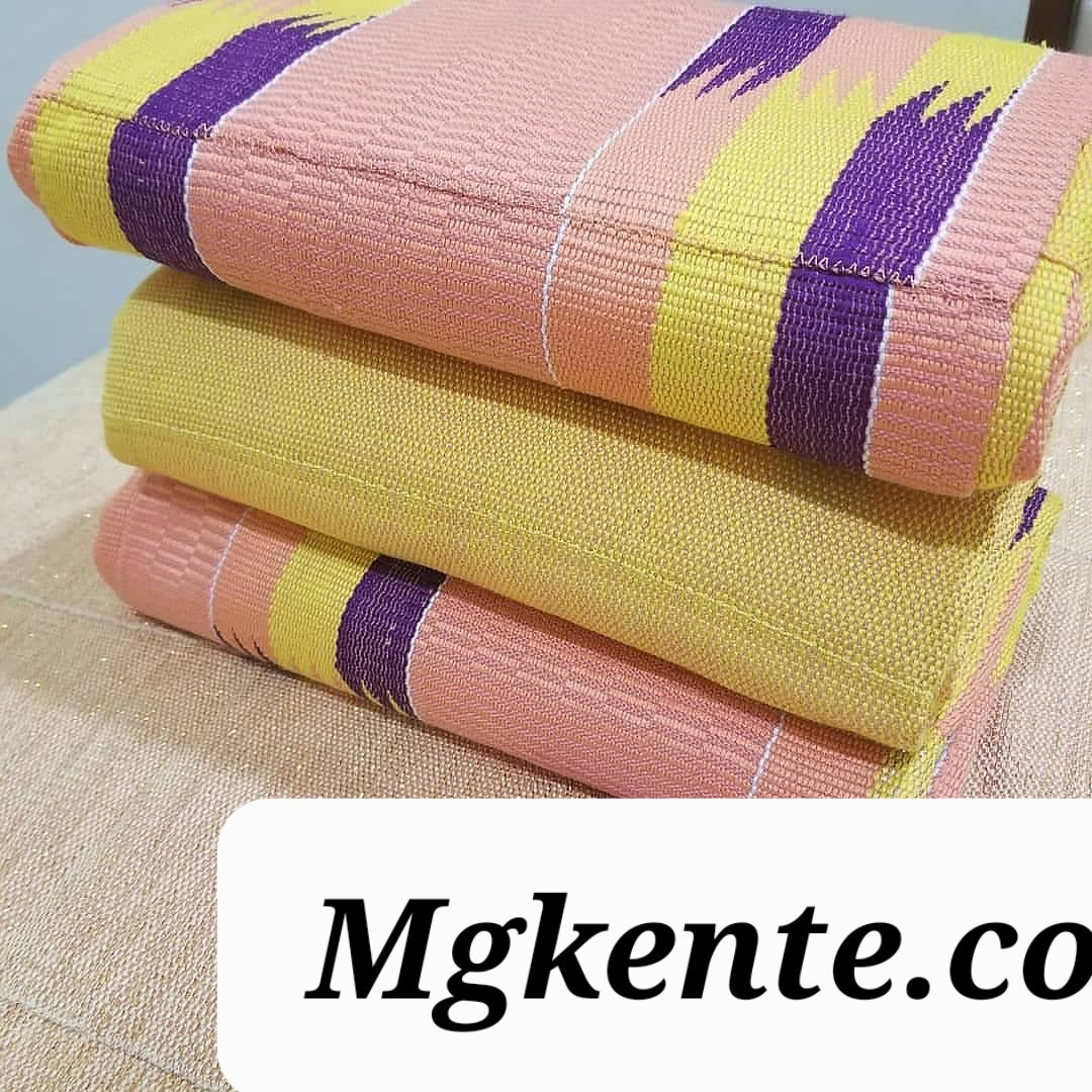 Authentic Hand Weaved Kente Cloth A2383